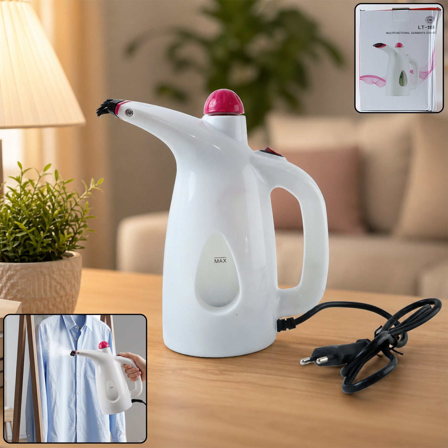 Multi-functional Garment Steamer (1 Pc 200ml Capacity)